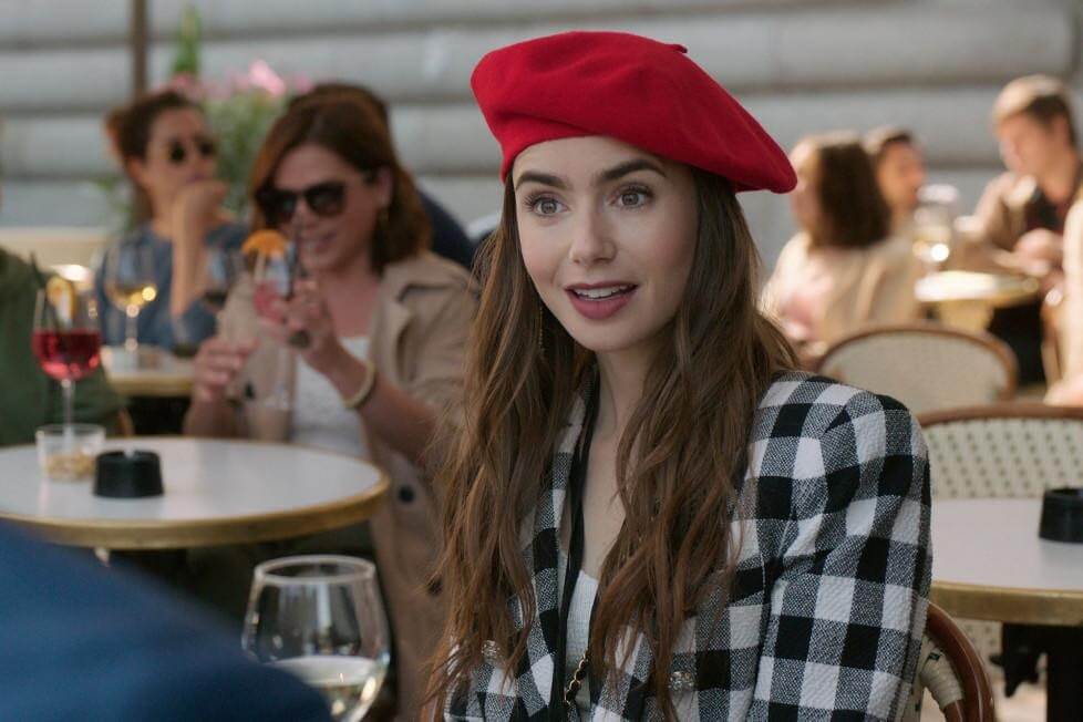 Lily Collins as Emily Cooper in "Emily in Paris."