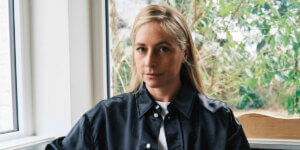 Meryll Rogge, new Creative Director of Marni, photographed indoors near a window.