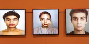 Virtual Beauty exhibition at Somerset House exploring AI, filters, fillers, and digital beauty standards in London