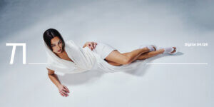 Gizem Emre TITLE April digital cover shoot photographed by Pascal Behring for fashion editorial, showcasing the German actress in an unscripted studio shoot