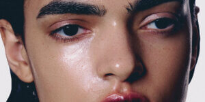 Tobias Kruse beauty portrait from Liminal editorial featuring glossy skin and dreamy eyes