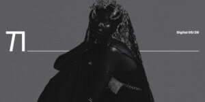 TITLE August Digital Cover fashion editorial featuring a model in black with an ornate veil and headpiece, photographed by Jvdas Berra
